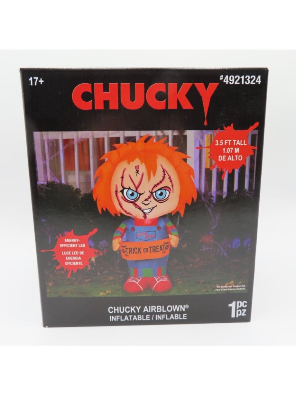 Gemmy Chucky Childs Play 3.5 Feet Tall LED Lighted Inflatable Halloween 2022 NEW - Picture 12 of 12